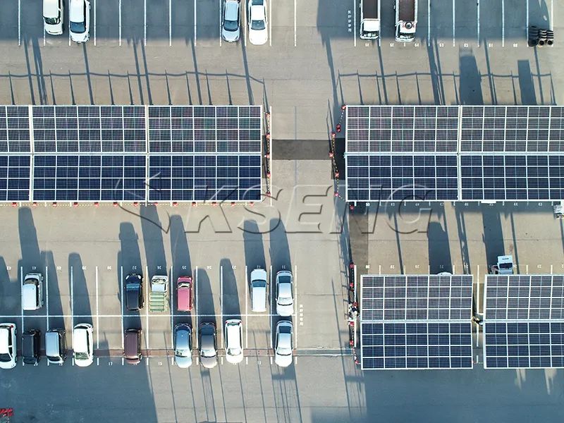 KSENG Photovoltaik-Carport-Lösung für Umweltschutzunternehmen