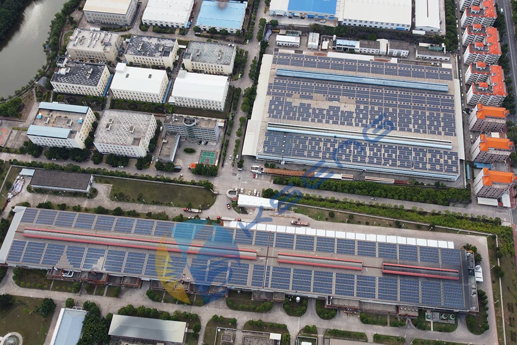 5 MW Photovoltaik-Montagehalterung auf dem Dach
