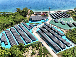 447-kW-Boden-Solarmontagesystem in Japan