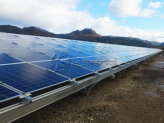 Kseng lieferte ein Freiflächensystem für eine 9-MW-Solaranlage in Japan
