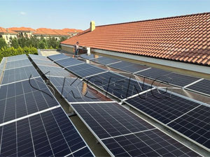 20KW-Ballasted Roof Solar Bracket Project in Azerbaijan