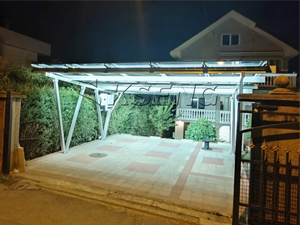 10KW-Solar Panel Carport Project in Serbia